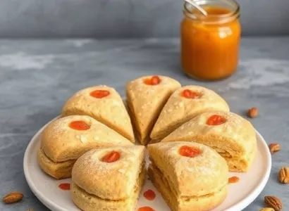Scones aux canneberges et aux pistaches