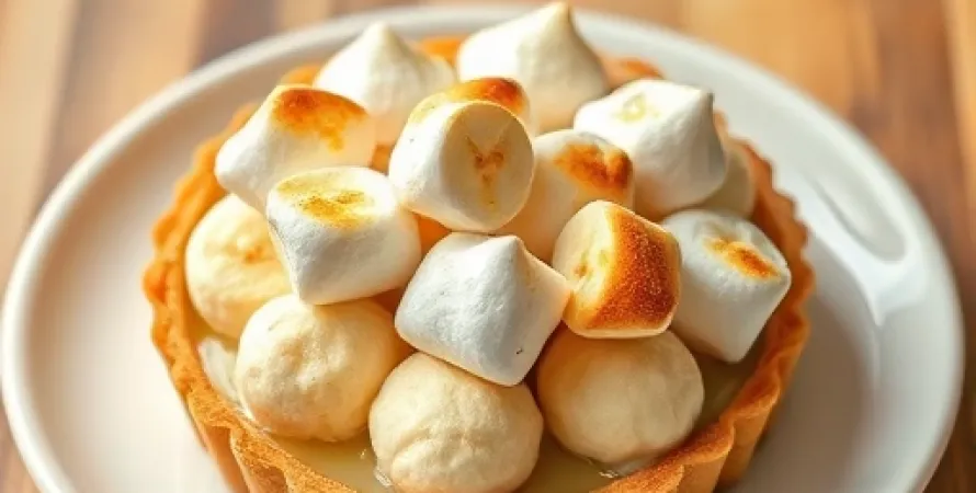 Tarte aux bananes et marshmallows