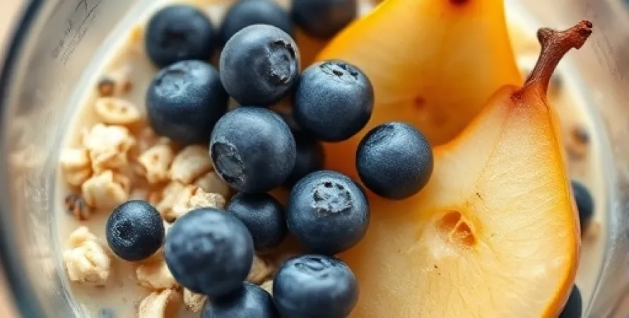 Poires et bleuets pour bébé