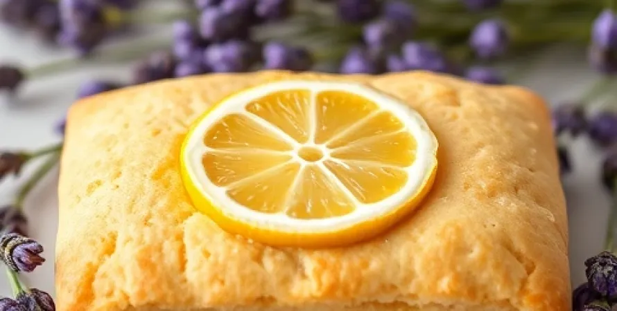 Biscuit au citron et à la lavande