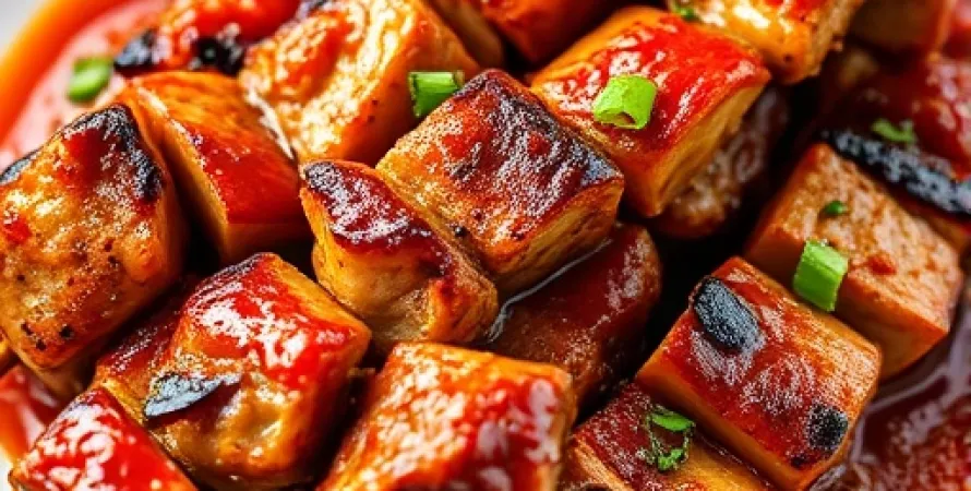 Brochette de porc aux épices