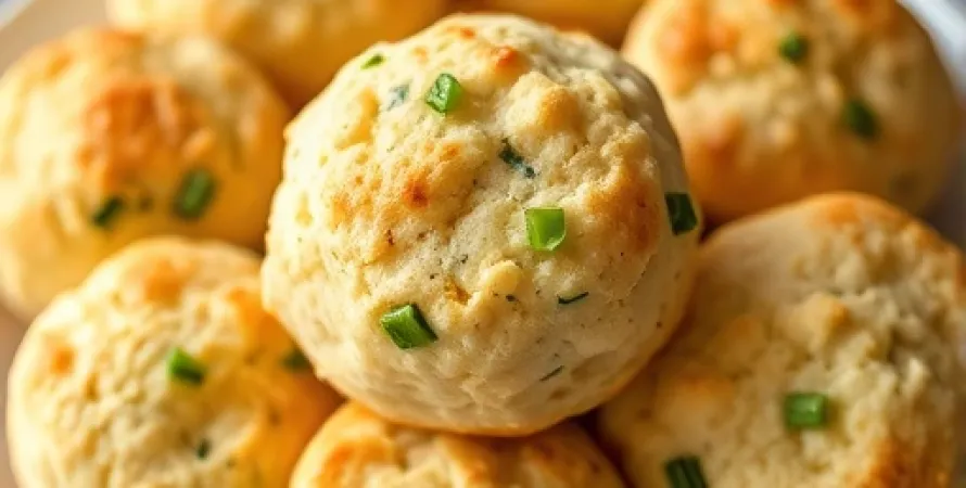 Biscuits aux oignons verts