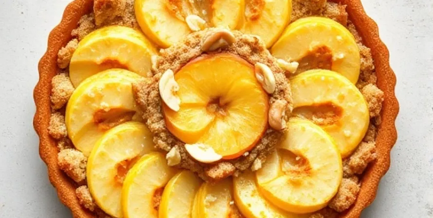 Tarte aux pommes avec crumble