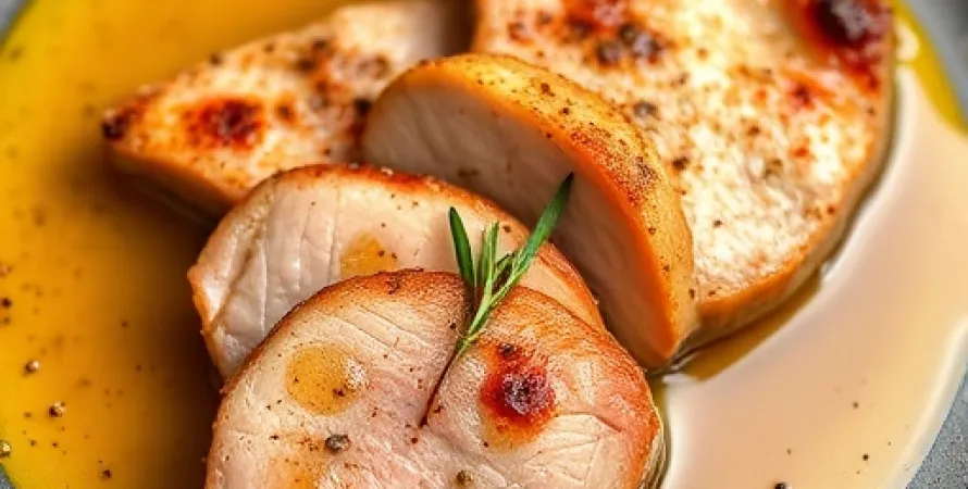 Côtes de porc au sauce à l'ail