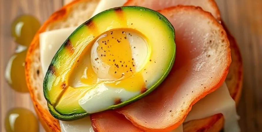 Avocat grillé sur pain