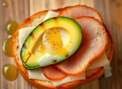 Avocat grillé sur pain