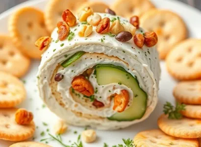 Rouleau de fromage à la crème