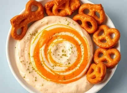 Dip aux pretzels au fromage bleu