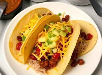 Tacos au fromage et au haricot
