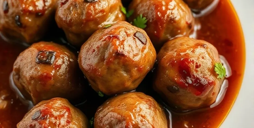 Boulettes de viande roti au beer