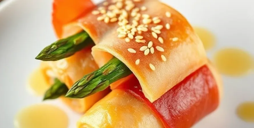 Rouleaux d'asperges