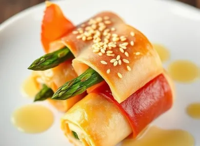 Rouleaux d'asperges