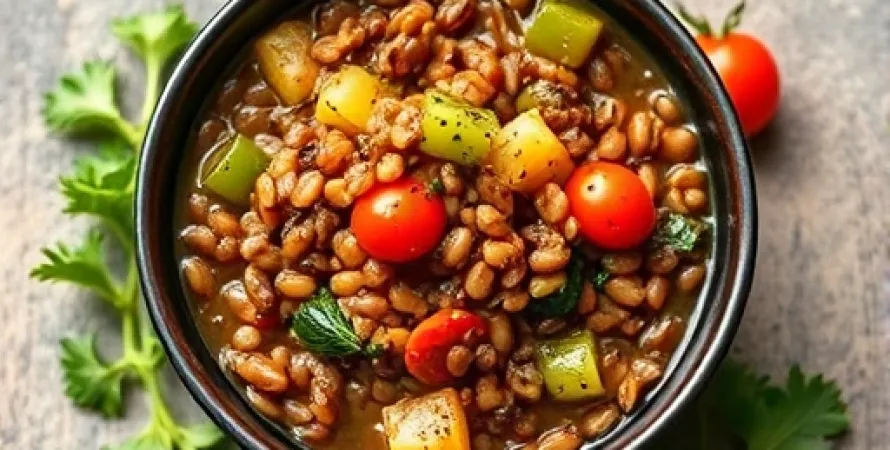 Potage de lentilles aux légumes
