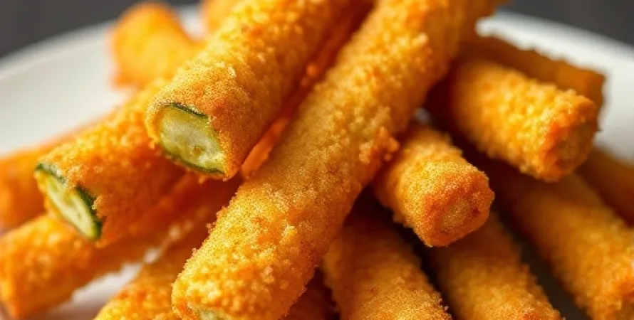 Bâtonnets de courgette panés
