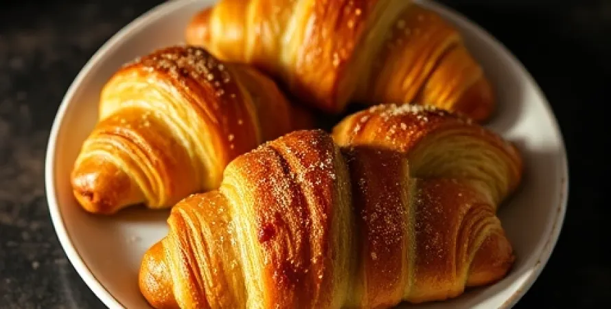 Croissants aux amandes et cannelle