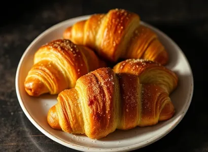Croissants aux amandes et cannelle