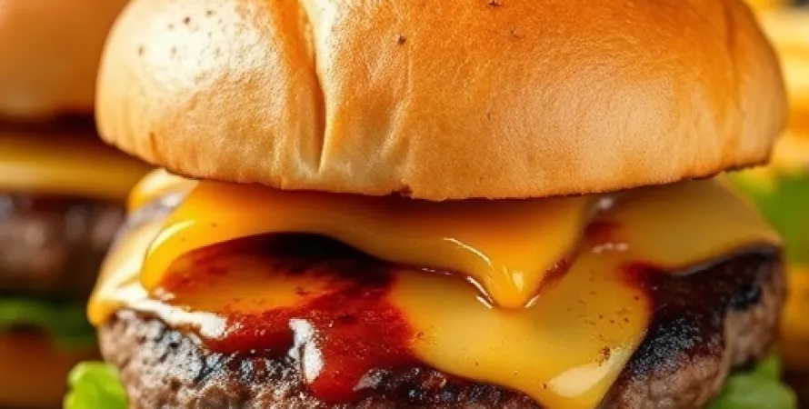 Hamburgers teriyaki grillés