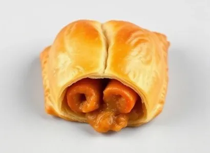 Pains au curry avec saucisses