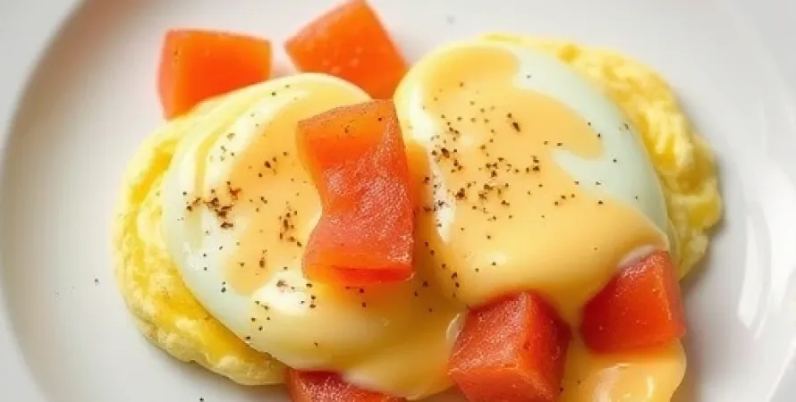 Oeufs brouillés au lox et fromage