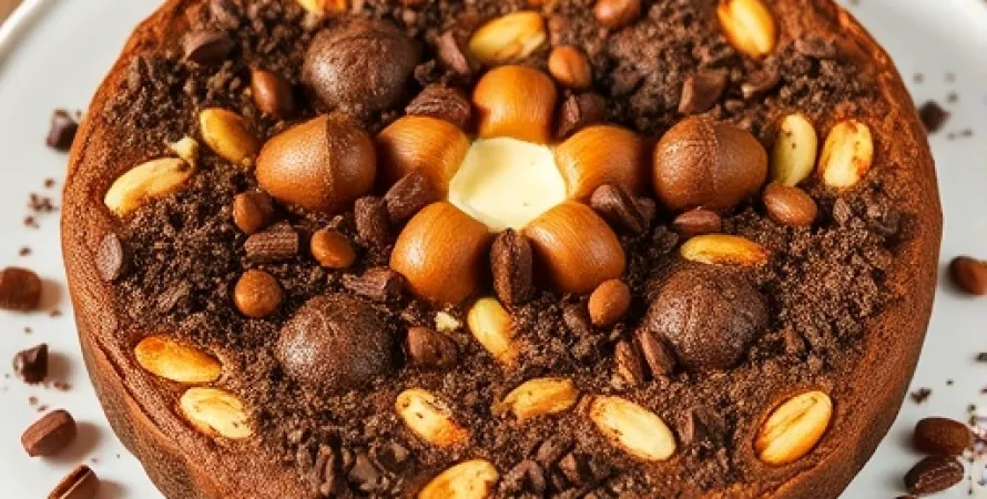 Biscuit géant au chocolat et noix de coco