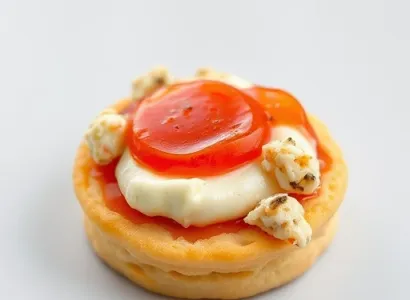 Biscuit au fromage et crabe