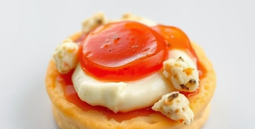Biscuit au fromage et crabe