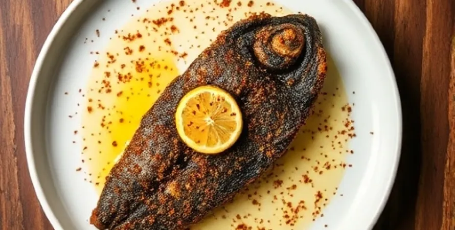 Poisson noir frit