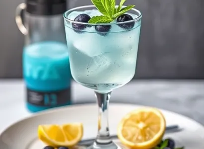 Margarita aux myrtilles