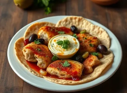 Enchilada au poulet avec salsa