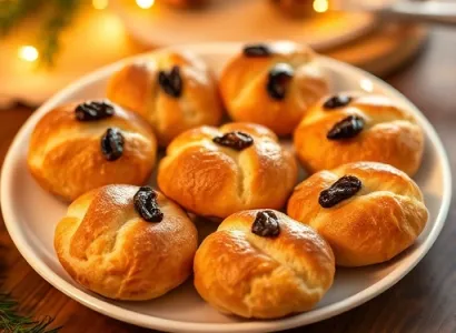 Couronne et petits pains de Sainte Lucie