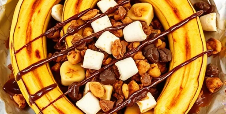 Bananes grillées au chocolat