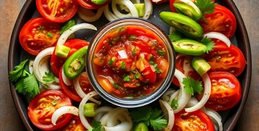Salsa fraîche et épicée
