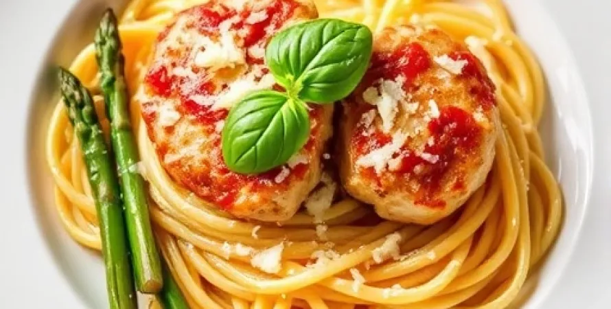 Pâtes au poulet parmesan