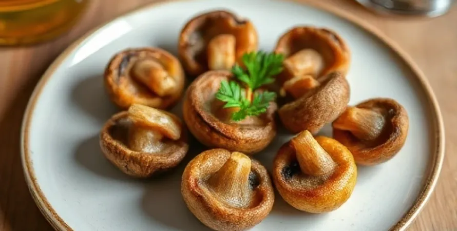 Champignons frits à la bière