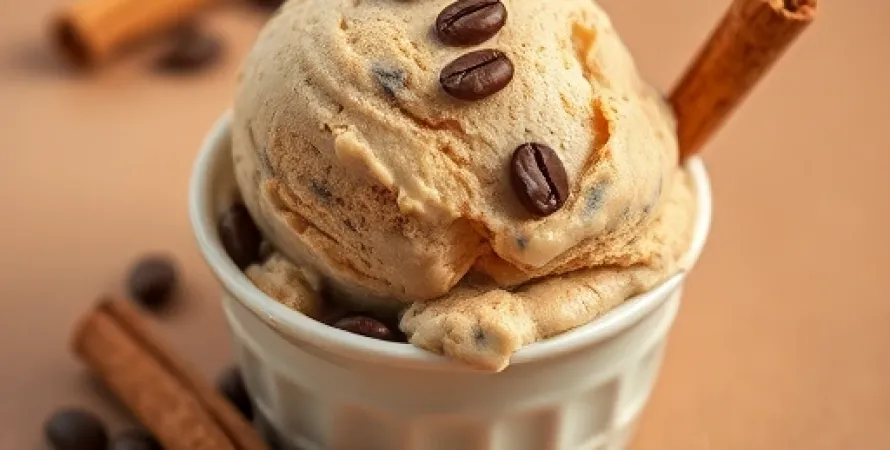 Glace au café et cannelle