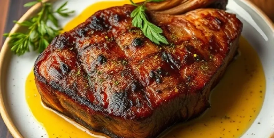 Steaks T-Bone au Sauce aux Herbes