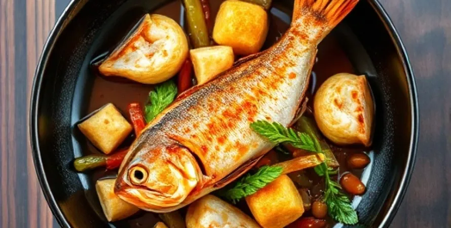 Poisson à la sauce sichuanaise