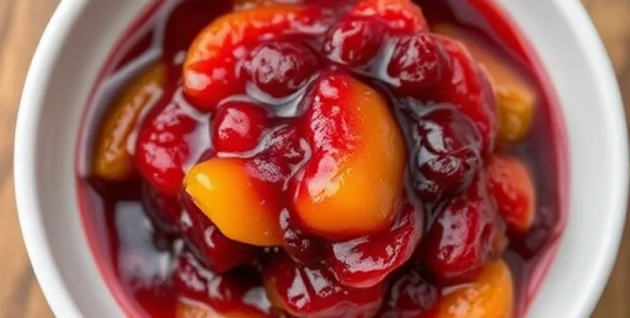 Sauce aux cranberries et abricots