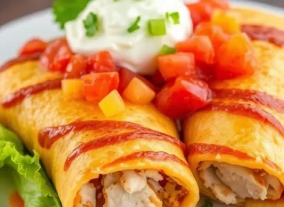 Chimichangas de dinde