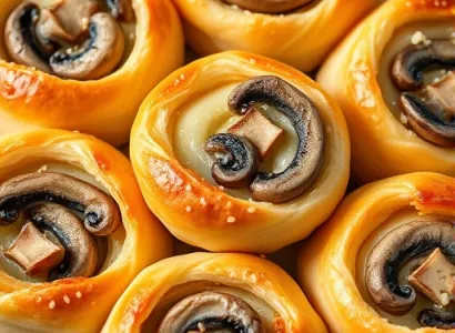 Rouleaux de mushrooms aux fromages