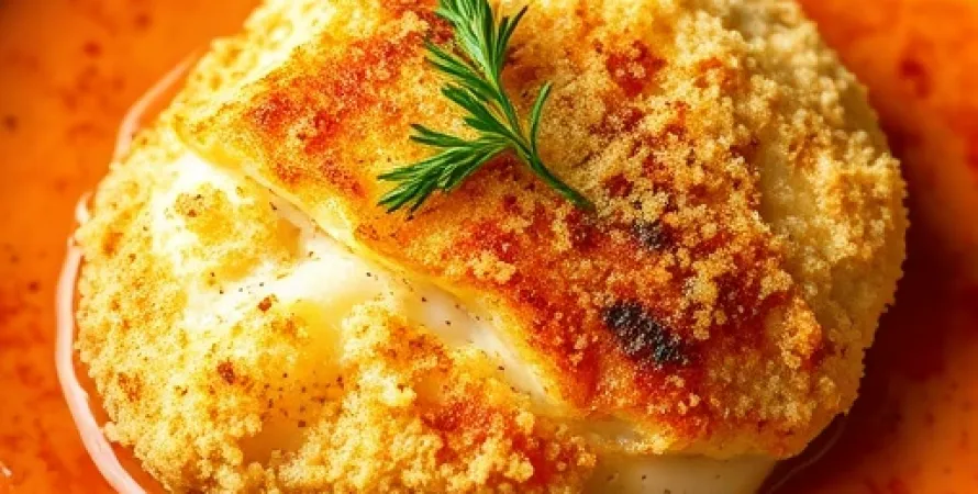 Cordon bleu de poulet parmesan à la sauce crème tomate