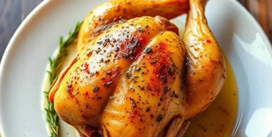 Poulet rôti au cajun