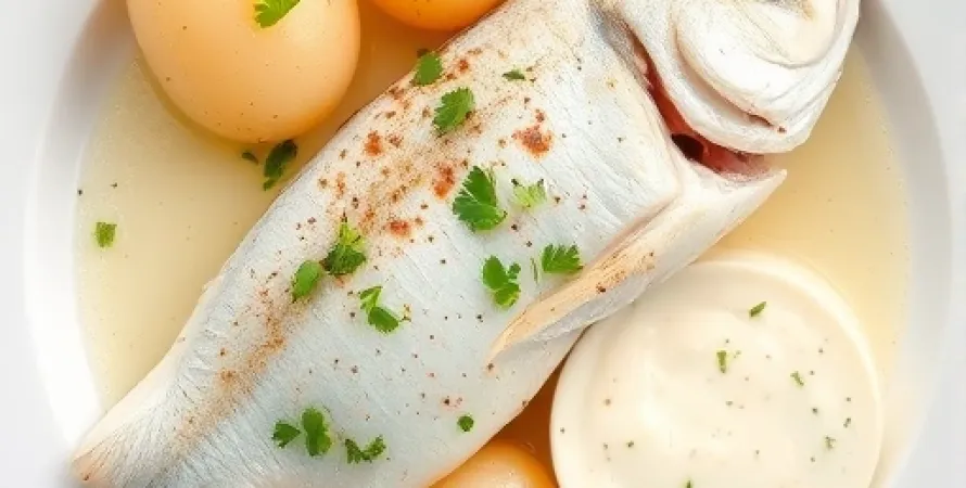 Poisson blanc à la vapeur