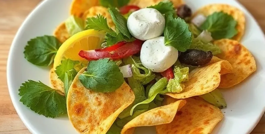 Salade aux tortillas croustillantes