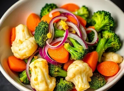 Salade de broccoli et chou-fleur