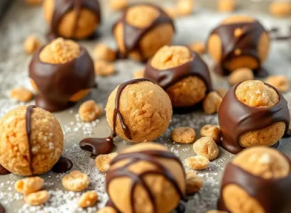 Boules de beurre d'arachide au chocolat