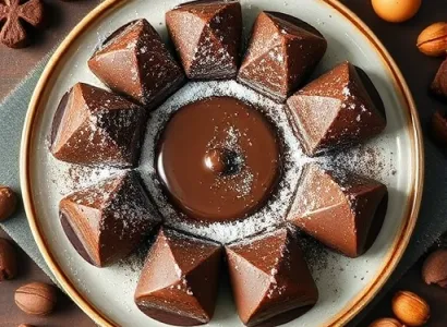 Ganche au chocolat pour hamentashen