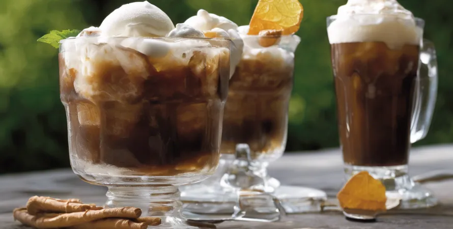 Float glacé Root Beer maison (version légère, sorbetière)