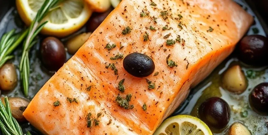 Saumon au citron et aux herbes