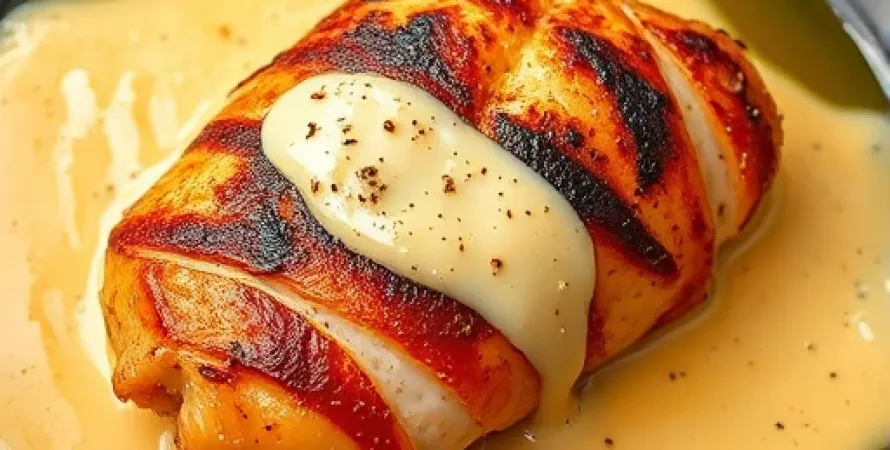 Poulet à la sauce fromage crémeuse